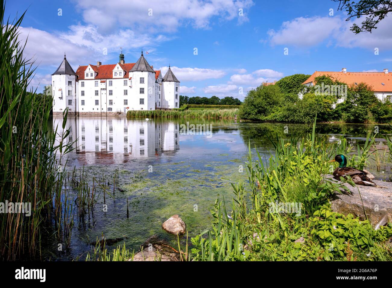 Glücksburg Castle in Schleswig-Holstein, Germany Stock Photo