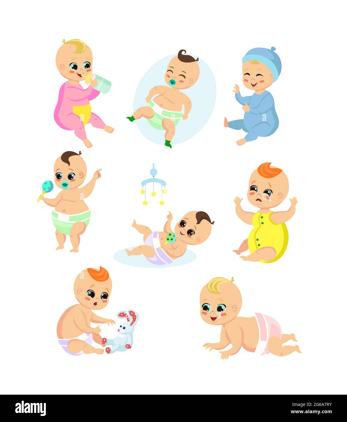Crying Baby Stock Vector Images Page 2 Alamy