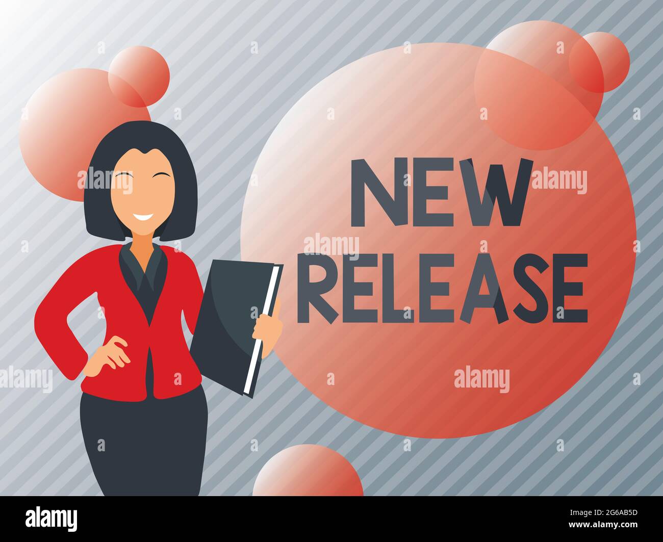 Hand writing sign New Release. Business showcase announcing something ...