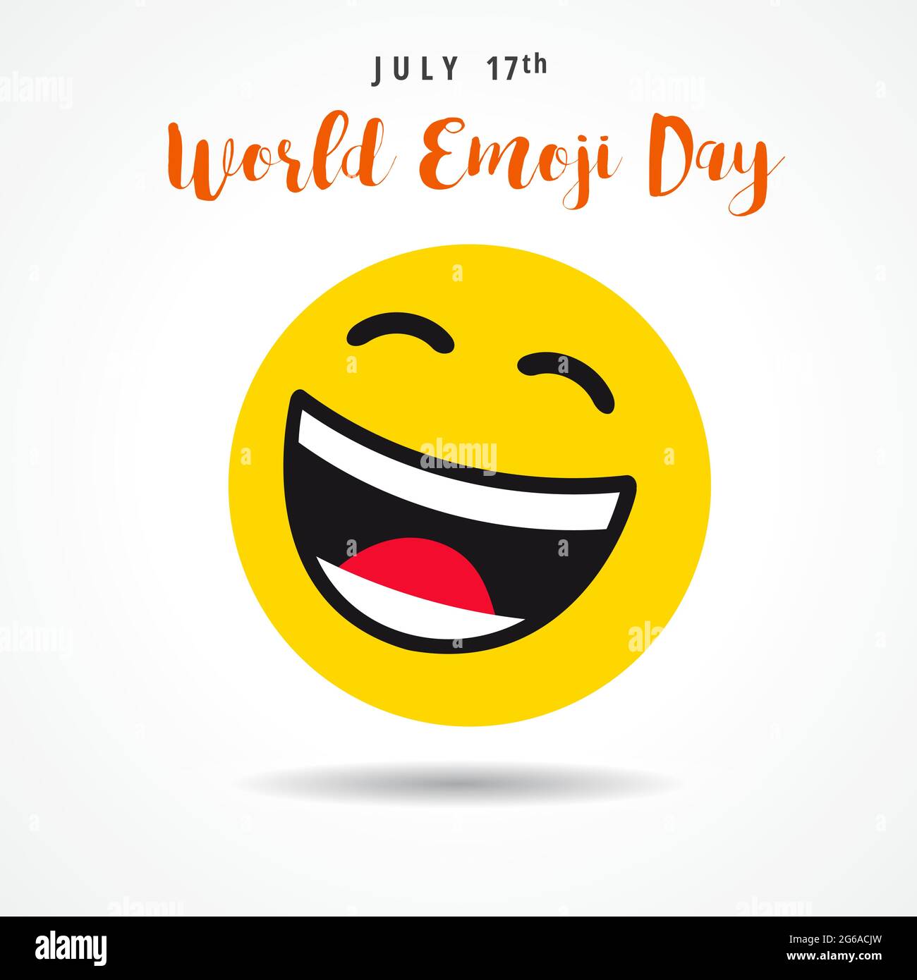 Happy world emoji day creative square congrats. Isolated abstract graphic  design template. Smile icons and bright text. Vector sign. Cute funny  colorf Stock Vector Image & Art - Alamy