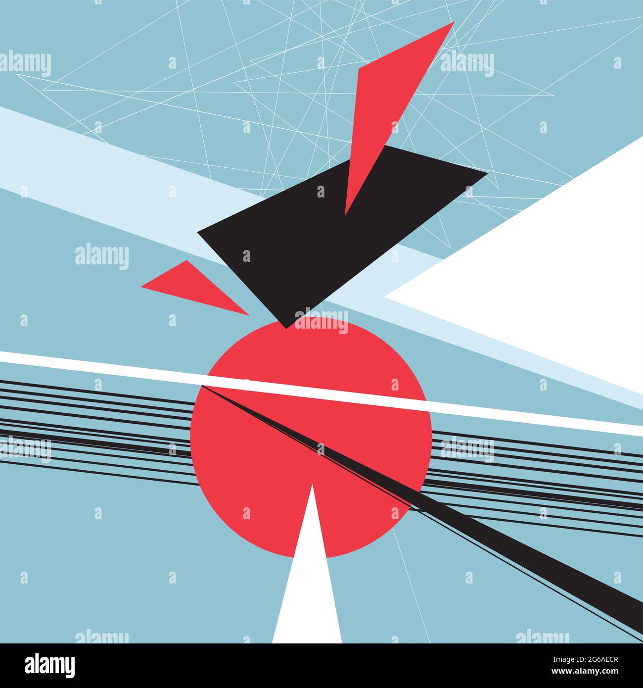 Abstract multi-colored background of geometric objects. An example of ...