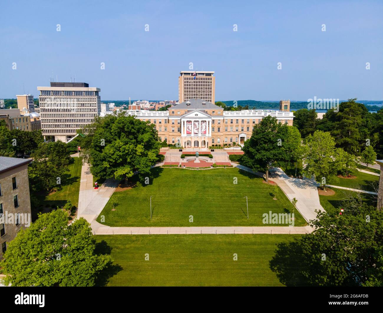 Aerial photograph of the University of WisconsinMadison, Madison