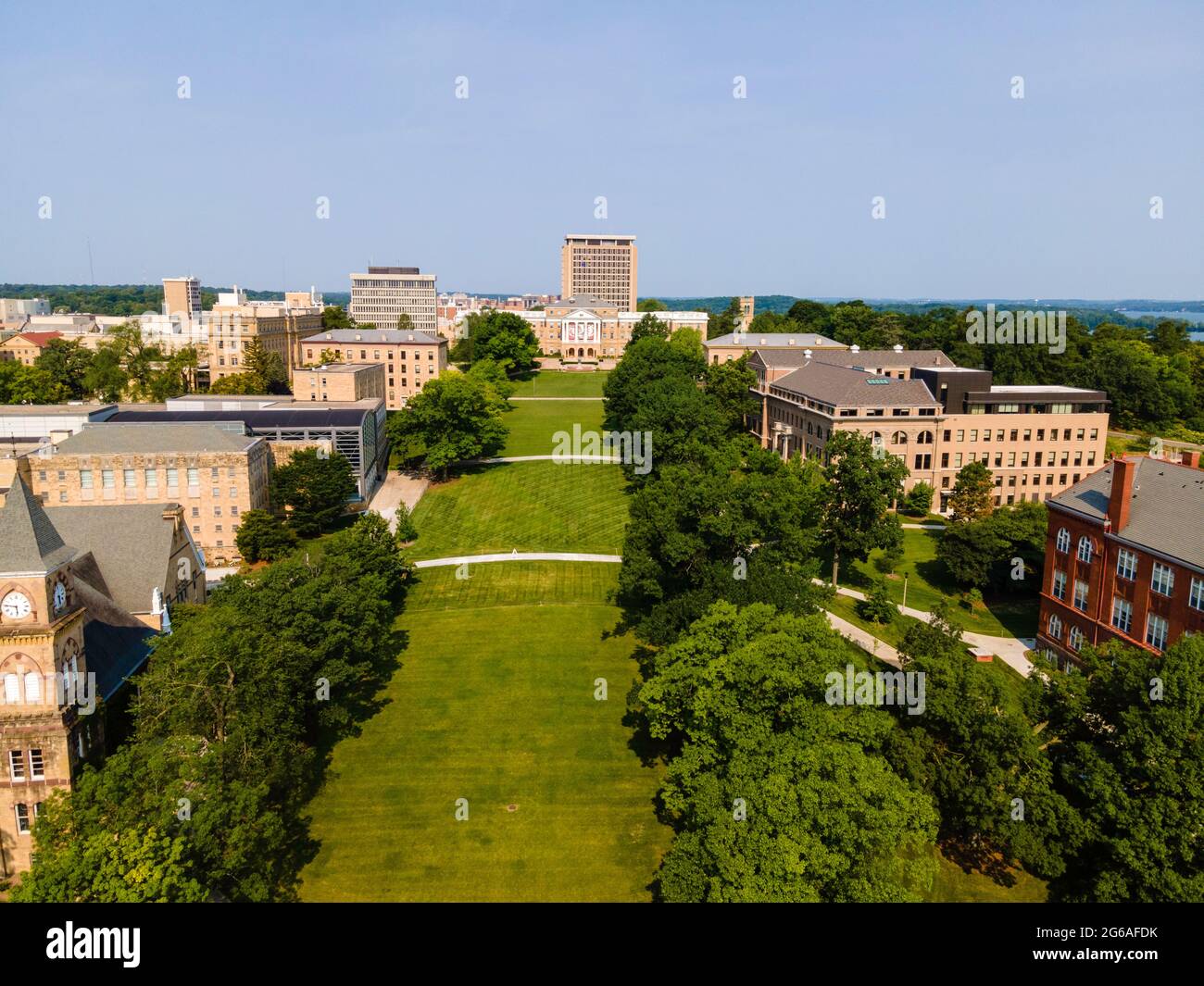 Aerial photograph of the University of WisconsinMadison, Madison