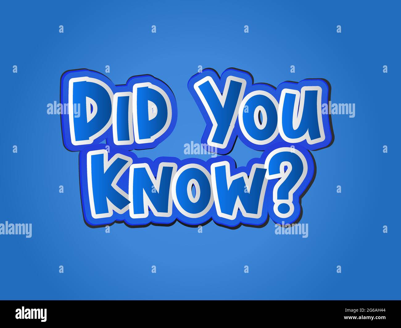 Did you know banner. Know you vector sticker template. Question for quiz or video blog. Design template. Stock Vector
