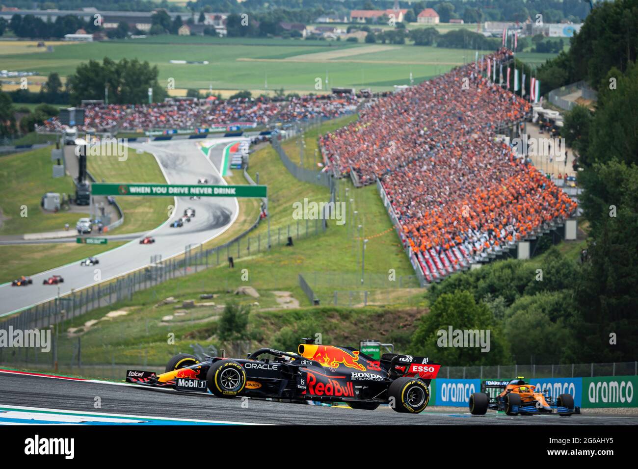 Spielberg Austria 04th July 21 Red Bull Racing S Dutch Driver Max Verstappen Competes During The Austrian F1 Grand Prix Race At The Red Bull Ring In Spielberg Credit Sopa Images Limited Alamy Live