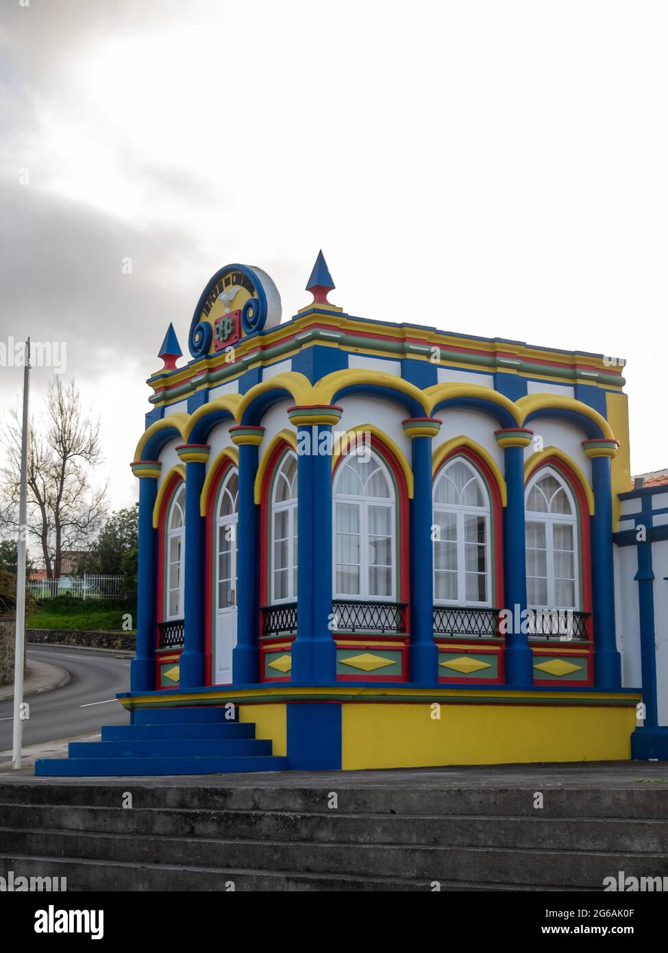 Império do Divino Espirito Santo da Caridade, Praia da Vitoria, Terceira Island Stock Photo