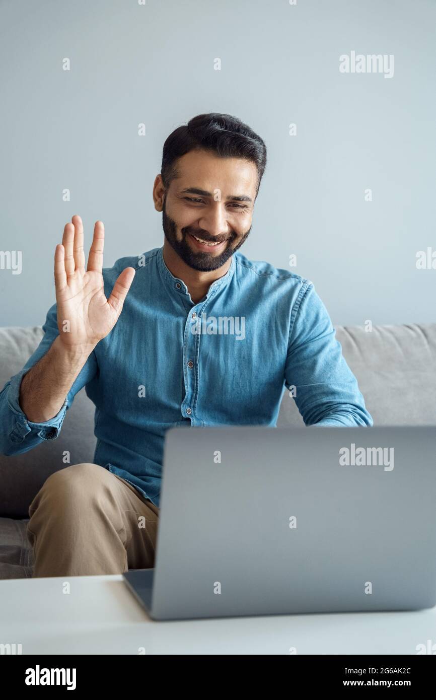 Indian man laptop hi-res stock photography and images - Alamy