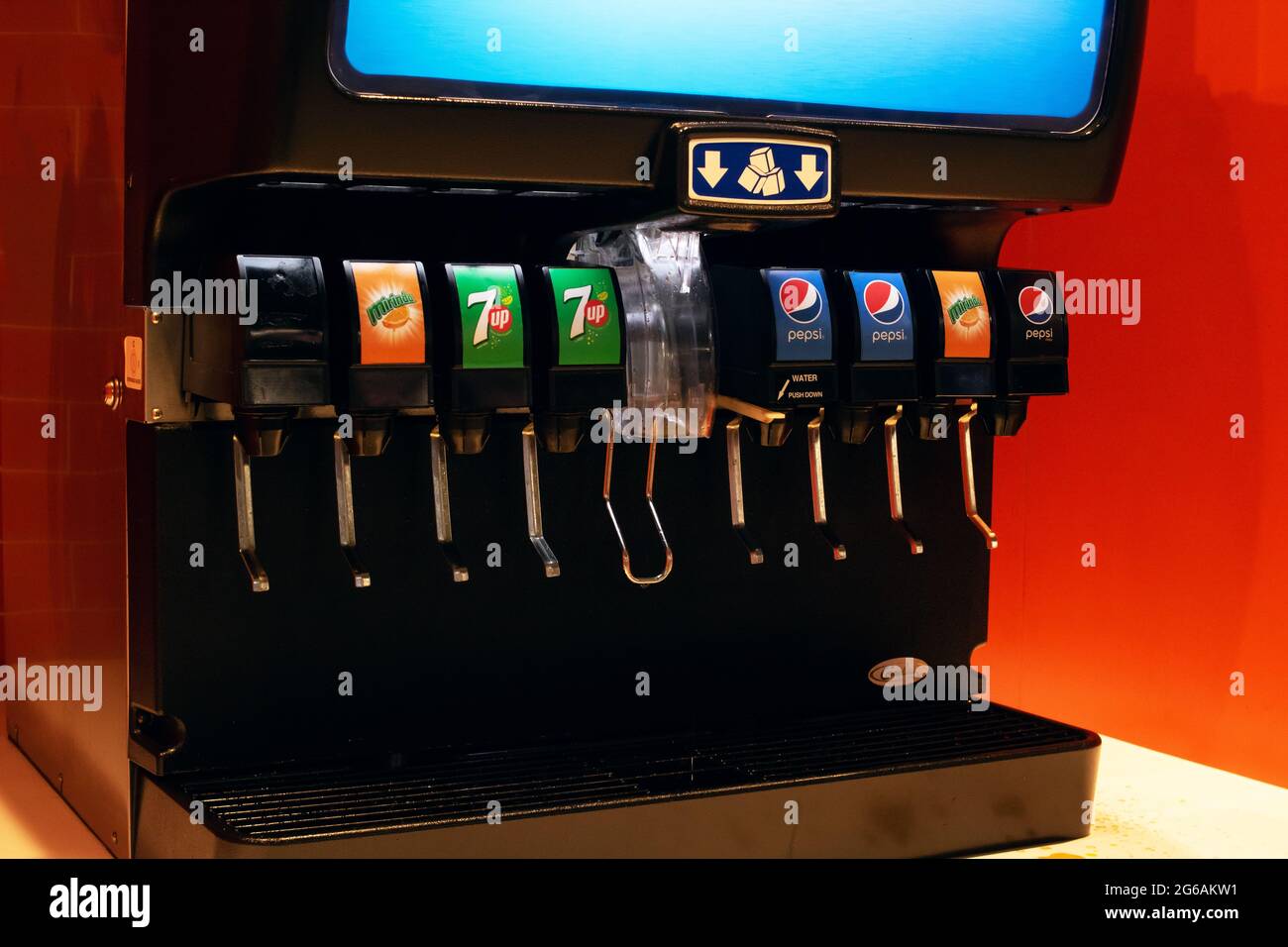 Soda dispensing machine hires stock photography and images Alamy
