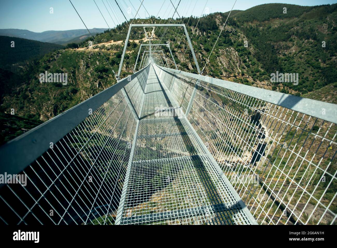 Arouca 516 Suspension Bridge In The Municipality Of Arouca Nord Of Portugal Stock Photo Alamy