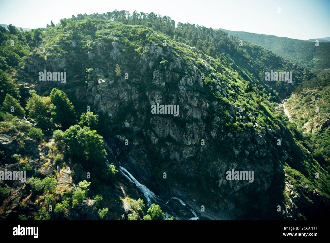 View of theGeopark landscape in the Aveiro District in Portugal. Stock Photo