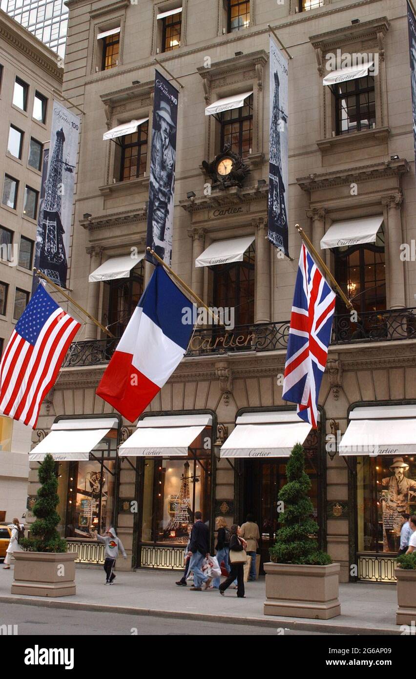 Manhattan NY USA. 4th July 2021. The Cartier Store on 5th Avenue in Manhattan. Credit C. Neil Decrescenzo ZUMA Wire Alamy Live News Stock Photo Alamy