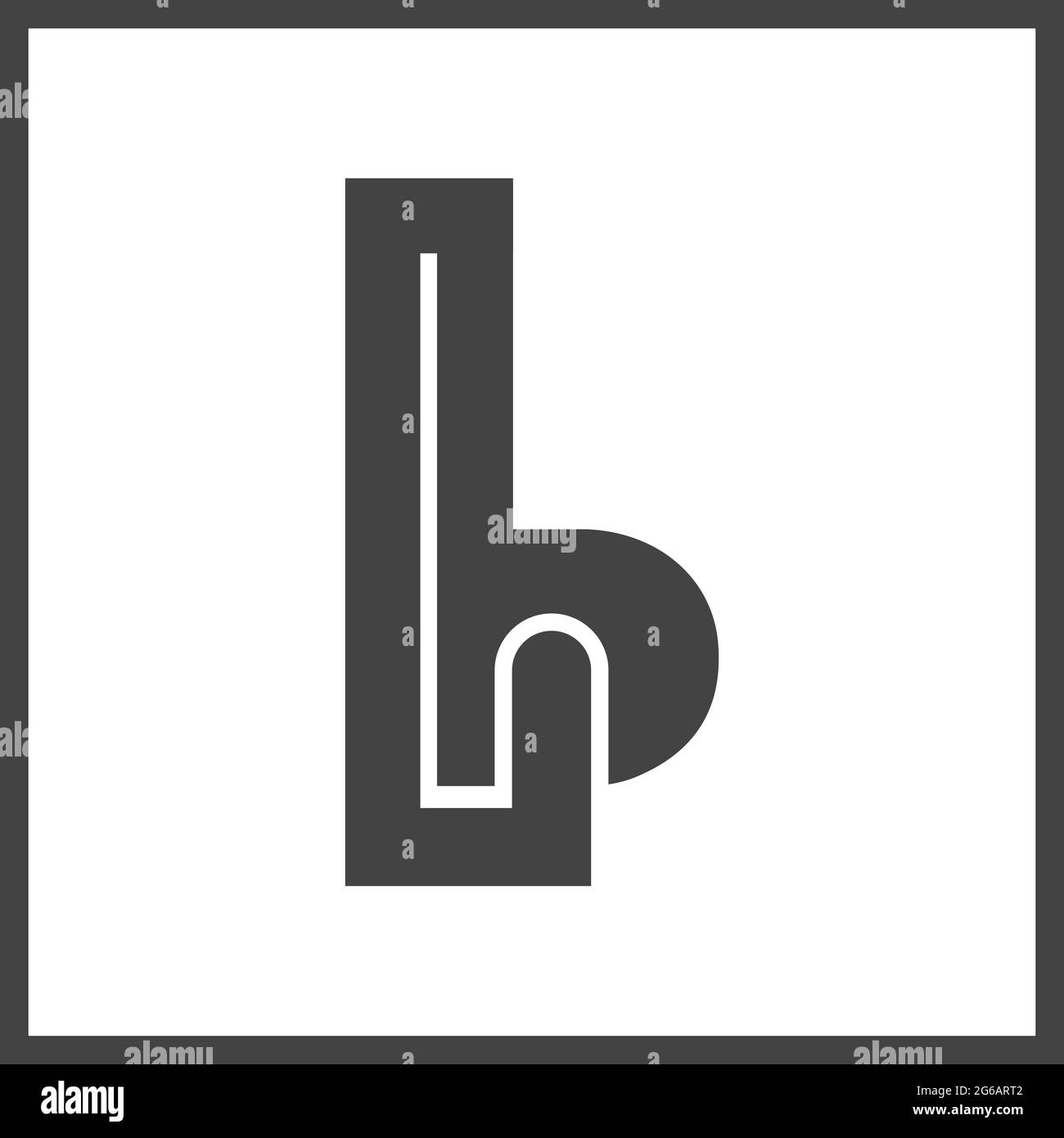 Alphabet Initials logo BL, LB, B and L Stock Vector