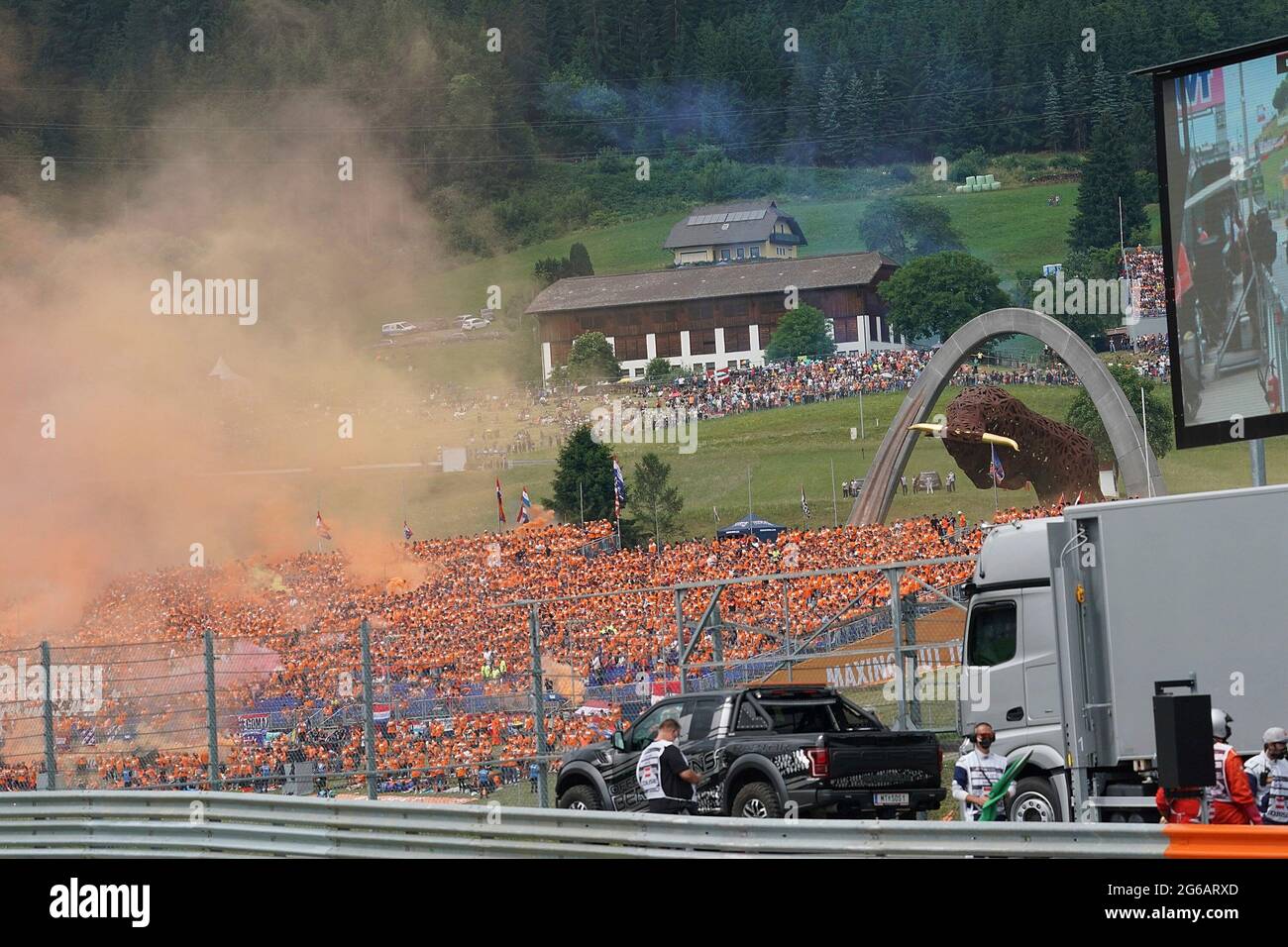 04.07.2021, Red Bull Ring, Spielberg, Formula 1 BWT Grosser Preis von  Osterreich 2021, in the picture full range in Spielberg Stock Photo - Alamy