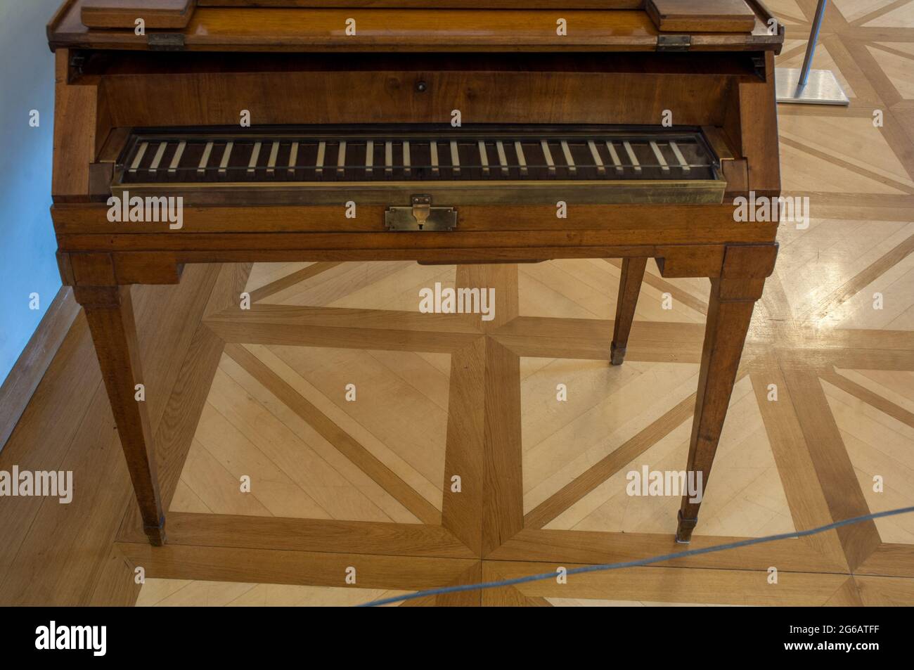 Mozart harpsichord Stock Photo