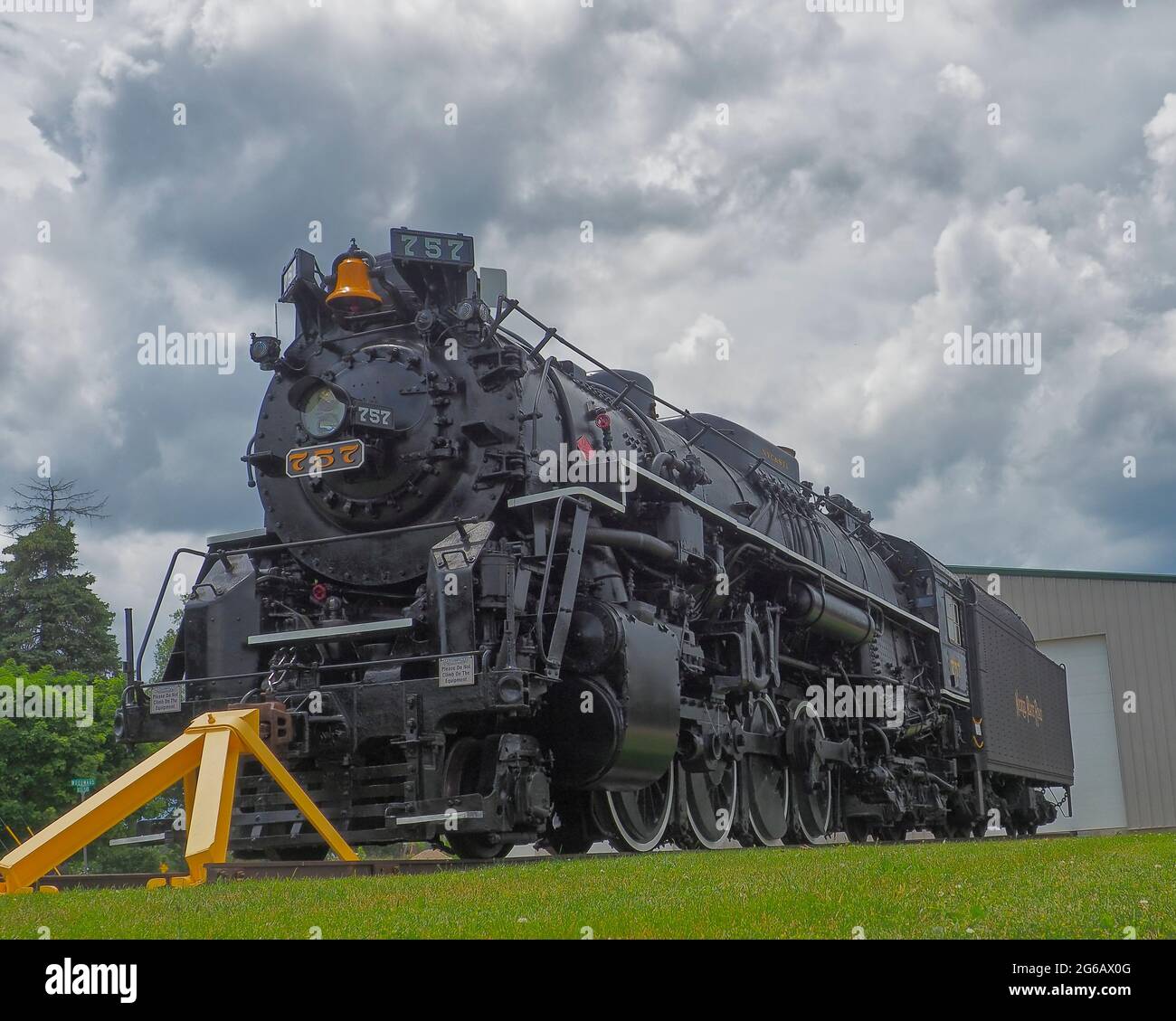 Nickel Plate Road Steam Locomotive No. 757 Stock Photo