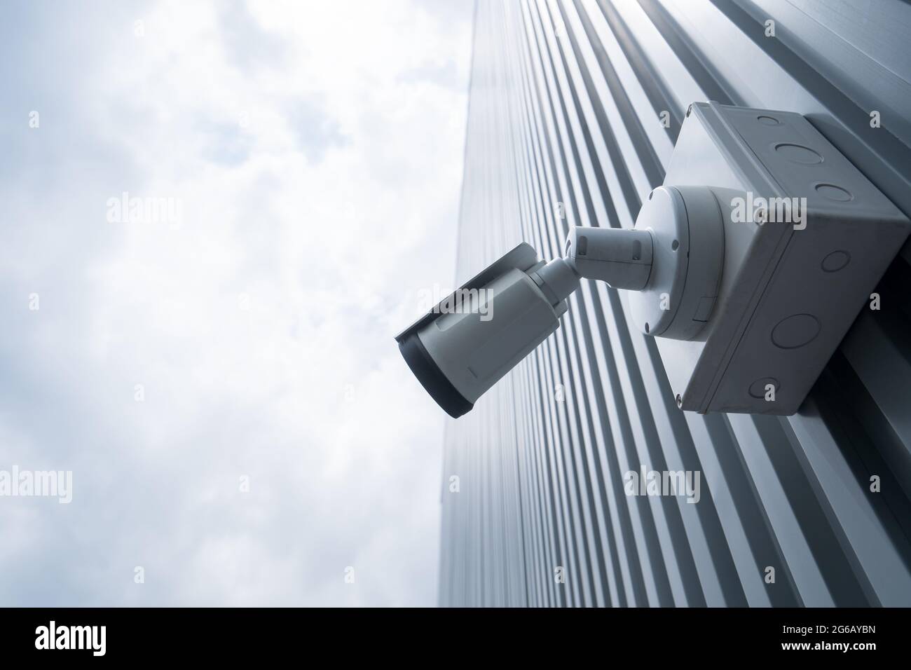 CCTV Camera on the out door wall Stock Photo