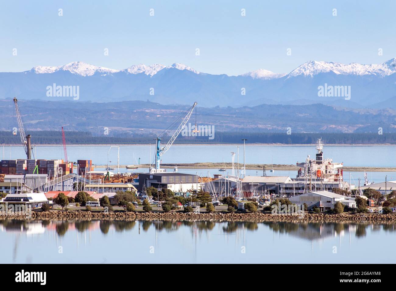 Port Nelson, New Zealand Stock Photo
