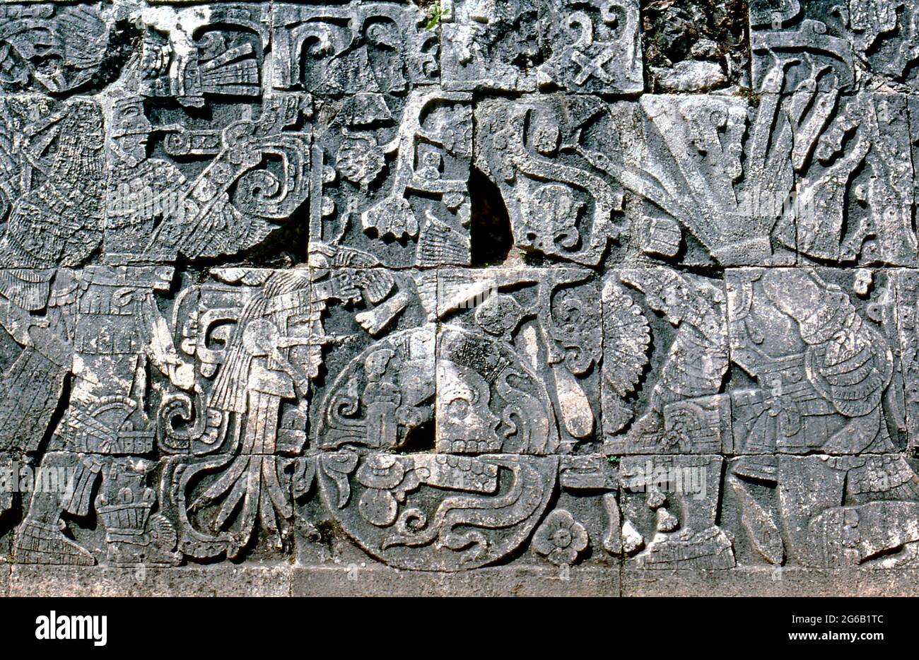 Death Head Relief Ball Game Court. Chichen Itza is one of the main