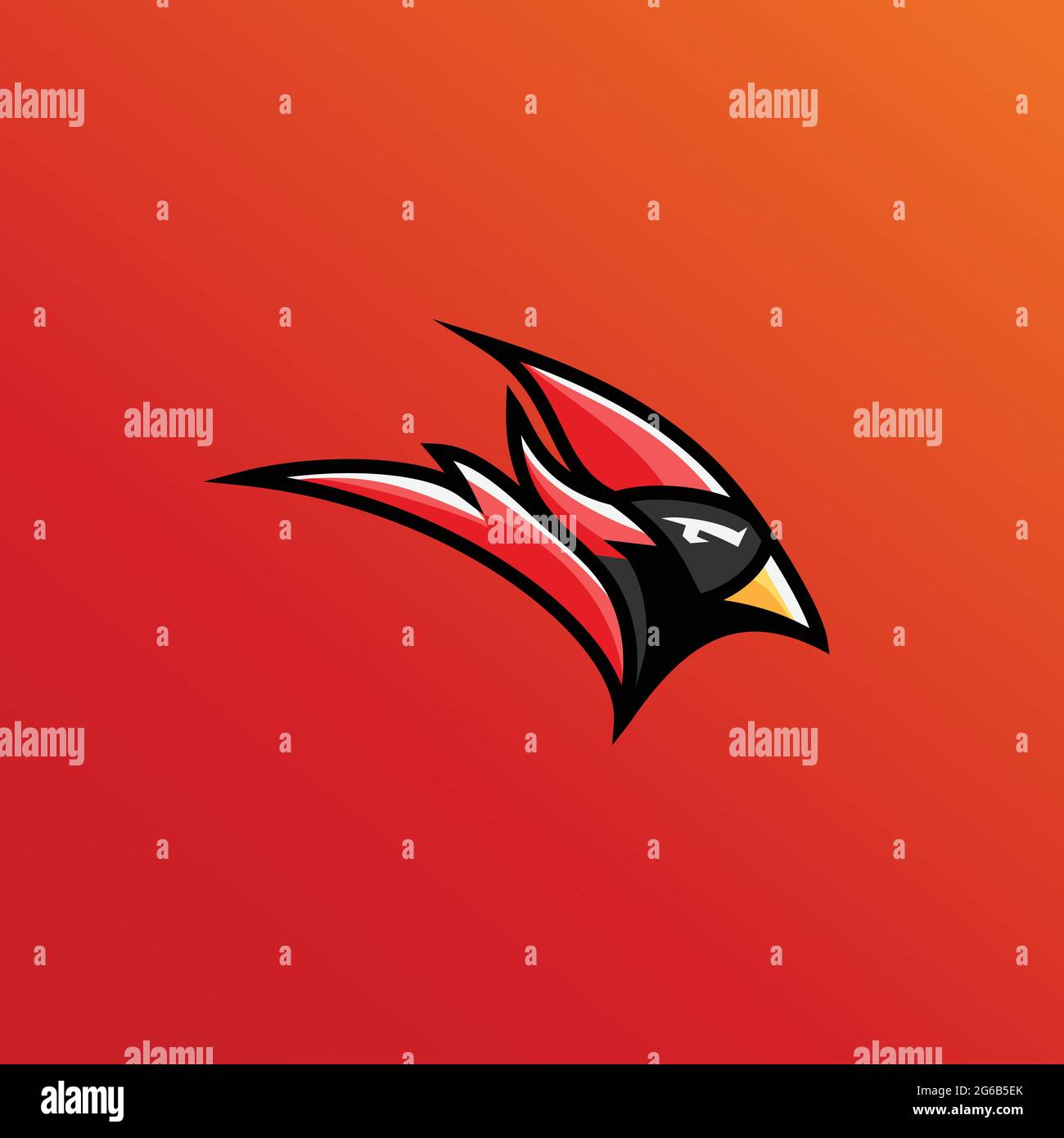 Cartoon Cardinal School Mascot Playing Baseball Stock Photo - Alamy