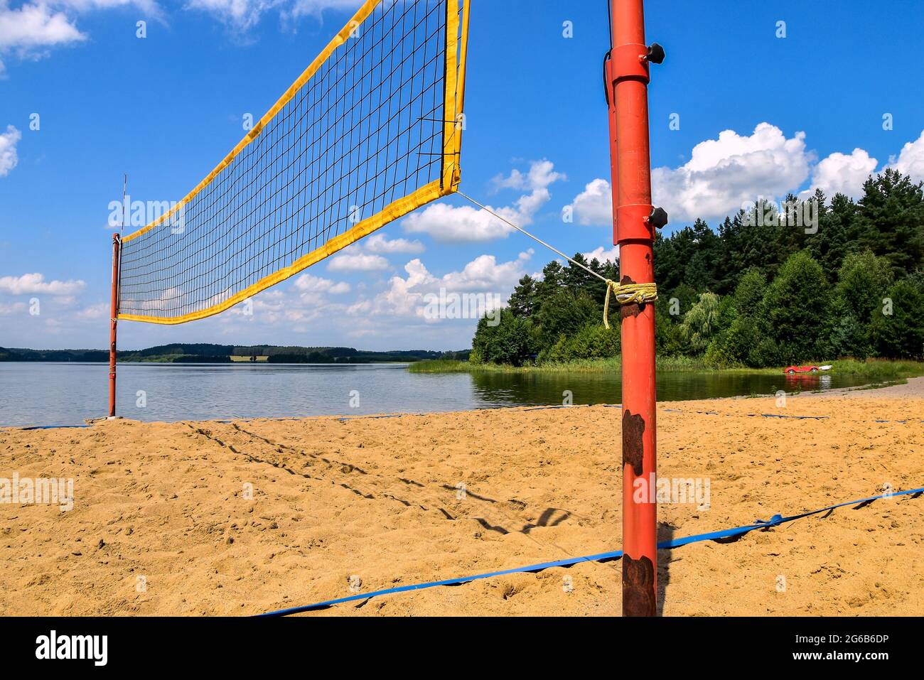 Beach volleyball court hires stock photography and images Alamy