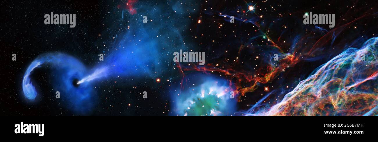 star particle motion on black background, starlight nebula in galaxy at ...