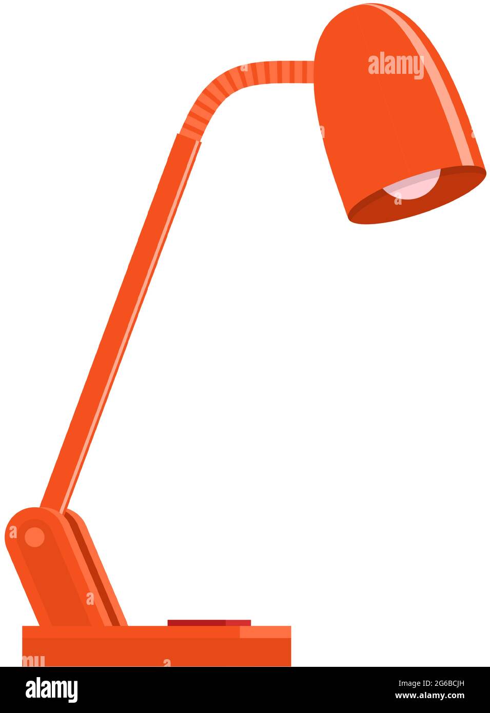 Table lamp vector desk office light isolated illustration Stock Vector