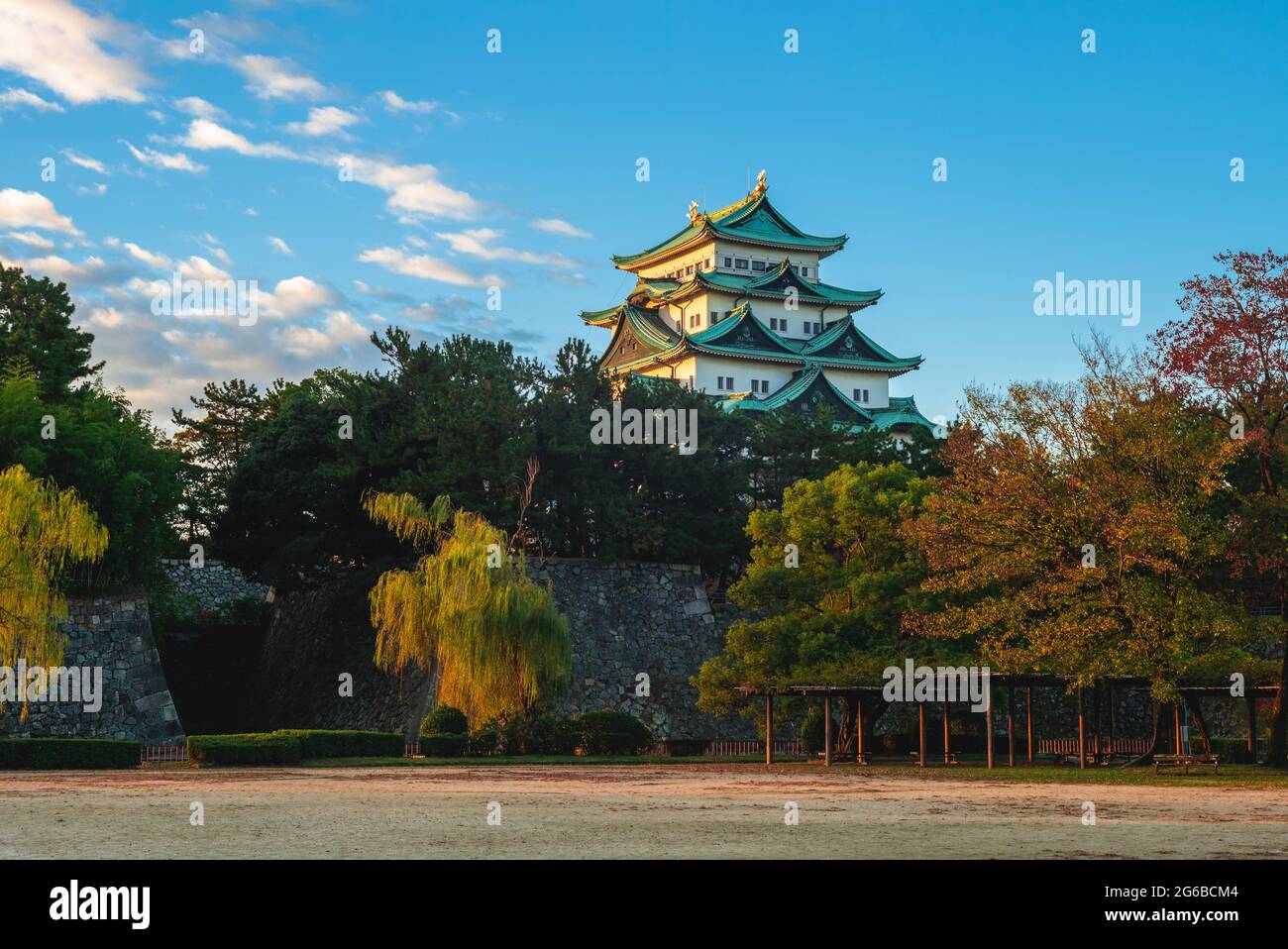 Main keep of Nagoya Castle, a Japanese castle in Nagoya, Japan Stock Photo