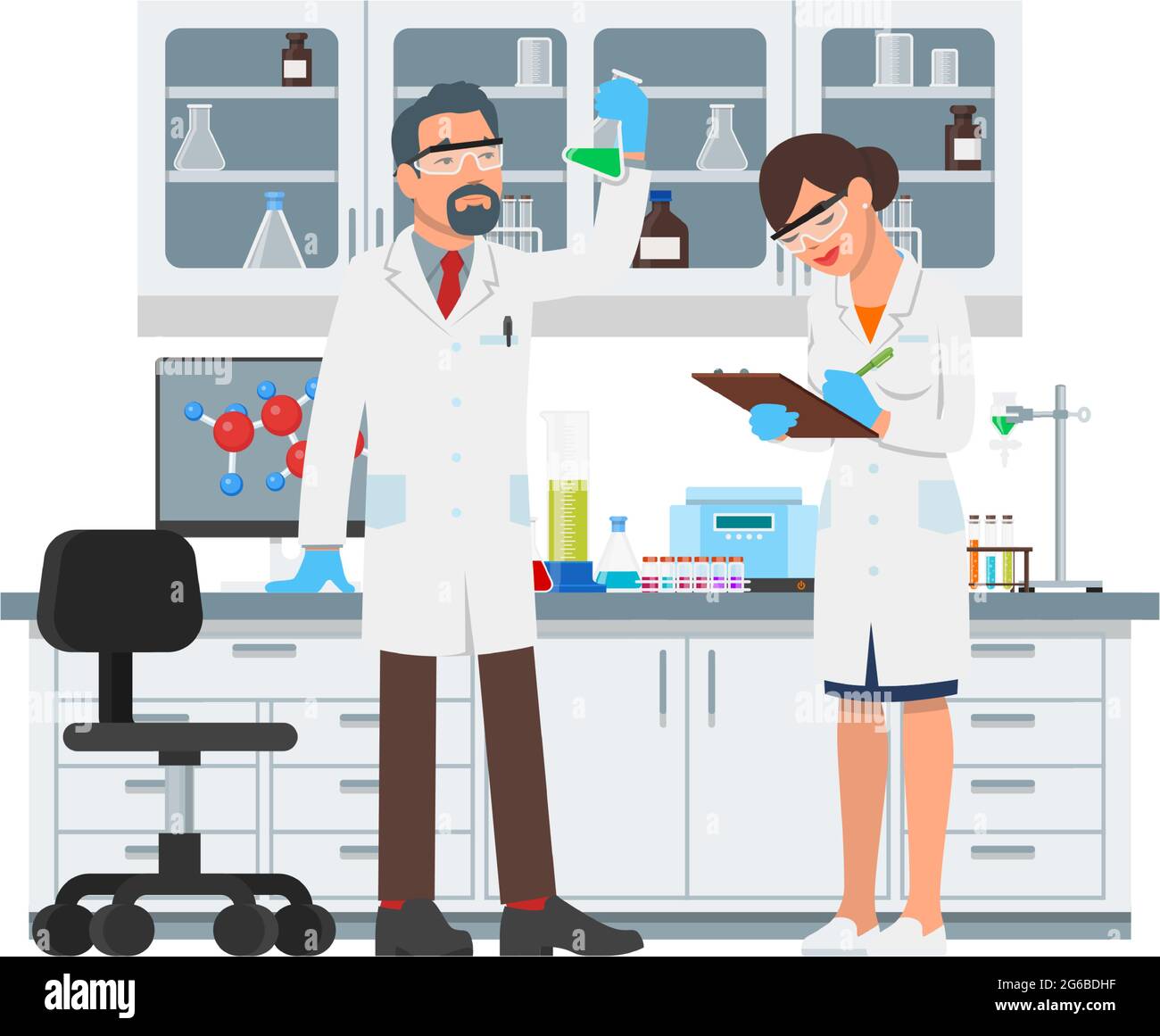Science Experiment Cartoon High Resolution Stock Photography and Images