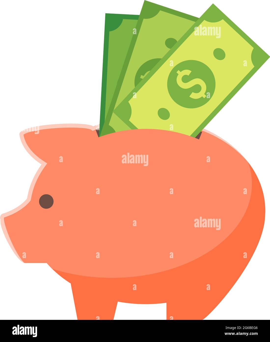 Money bank vector icon, cash save in piggy Stock Vector Image & Art - Alamy