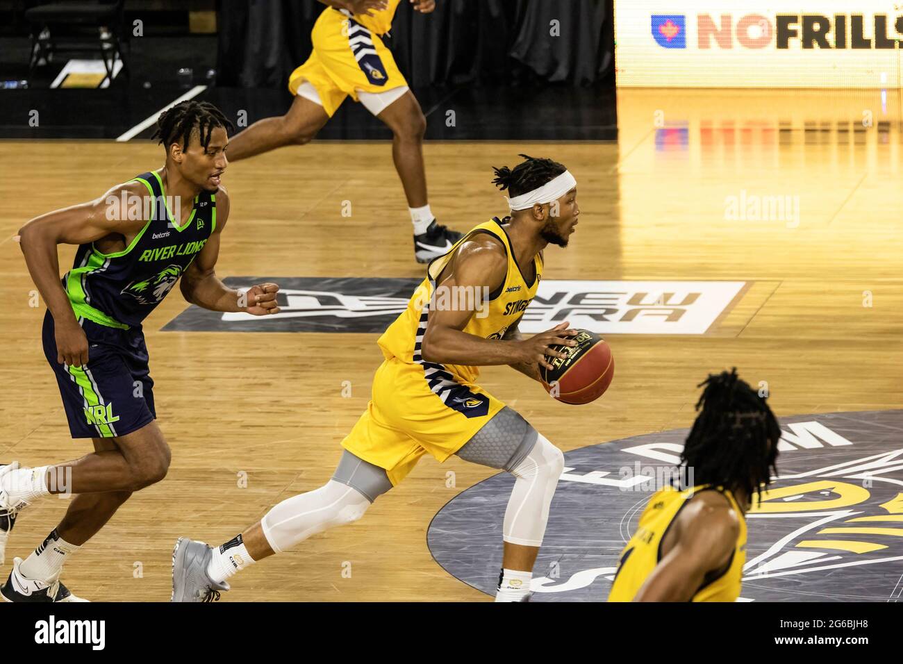 Edmonton, Canada. 02nd July, 2021. Mathieu Kamba (10) of Edmonton