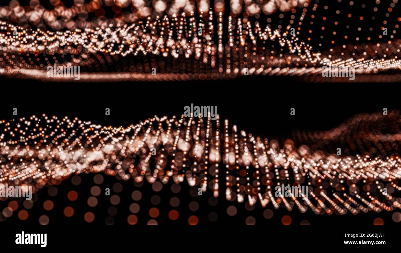 Abstract particles with depth of field Stock Photo - Alamy