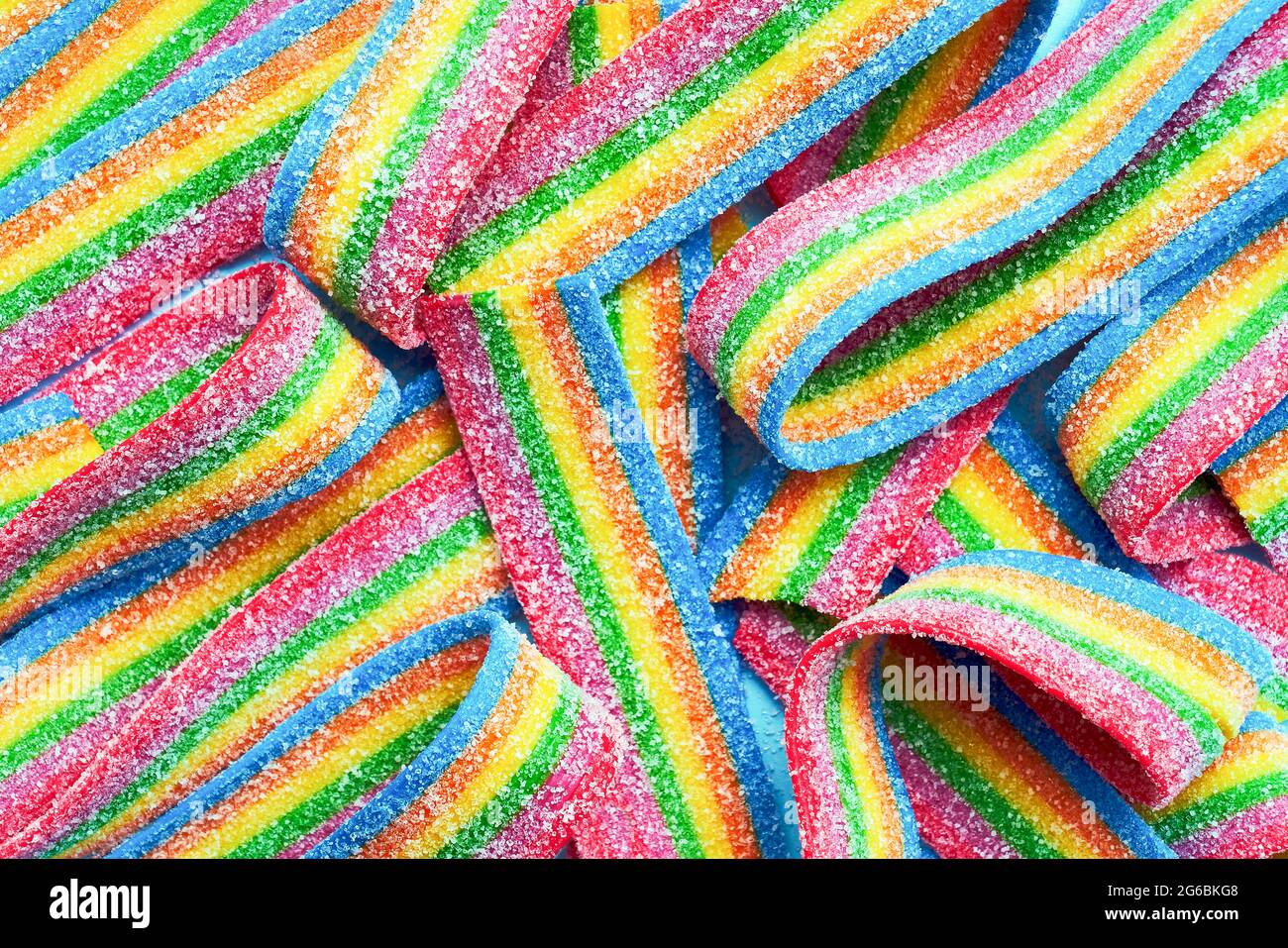 Rainbow Colourful Stripes Background - BSA021 – Sugar Art
