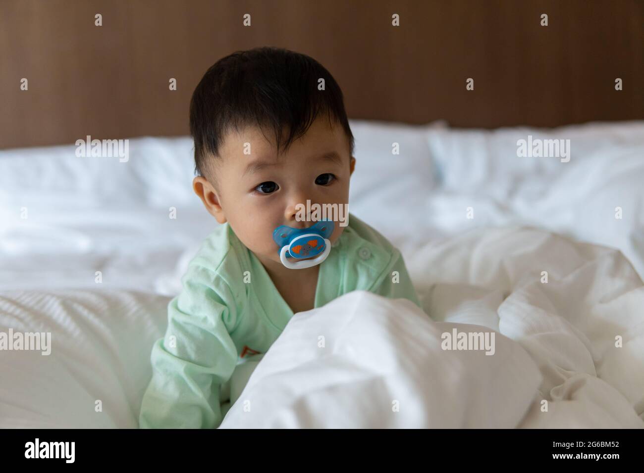 Portrait image of cute Asian Chinese 10 month old Asian Chinese baby ...
