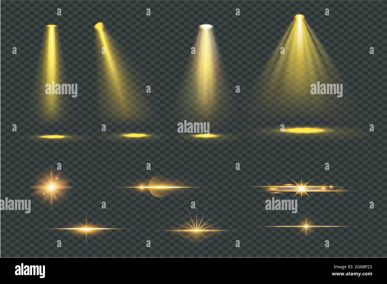 spotlight isolated on transparent background Stock Vector Image & Art ...