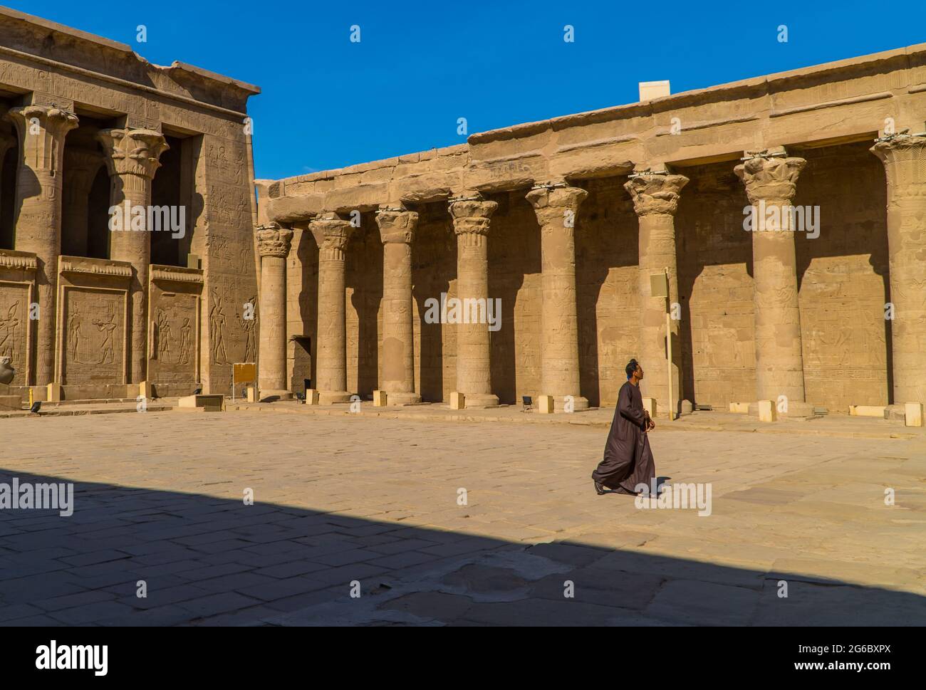 The Temple of Horus in Edfu, Egypt Stock Photo