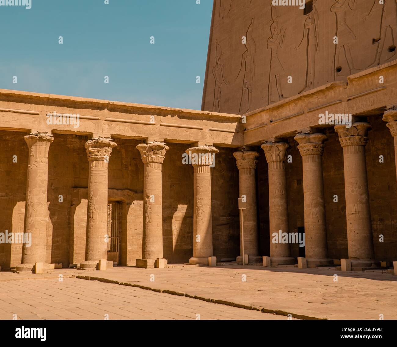 The Temple of Horus in Edfu, Egypt Stock Photo