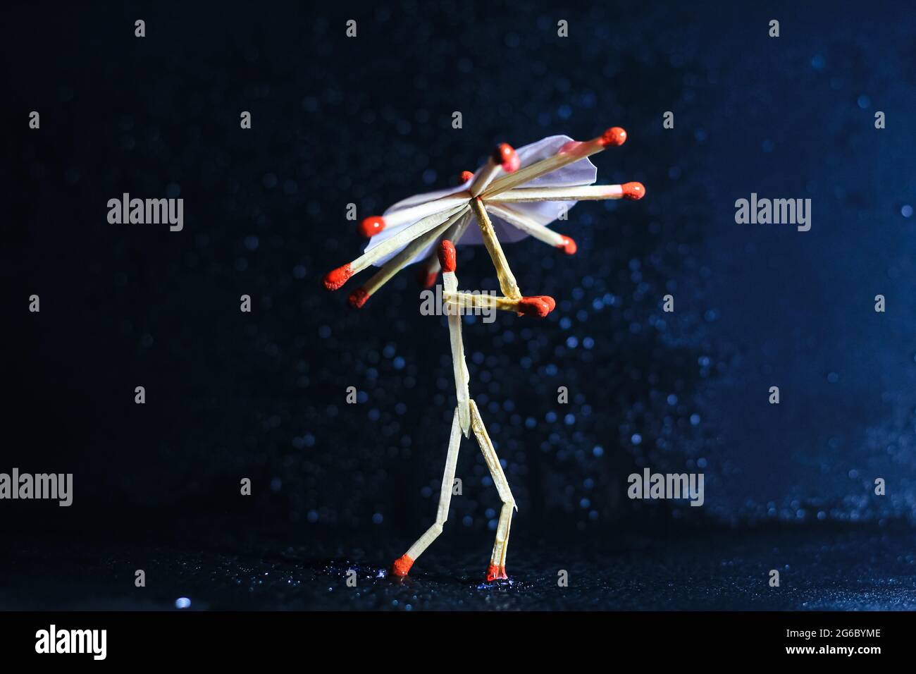 Two Romantic Matchsticks In Love. Love And Romance Concept. Matchstick art  photography used matchsticks to create the character Stock Photo - Alamy