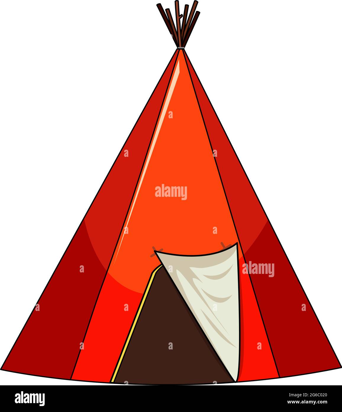 Camping tent isolated on white background illustration Stock Vector ...