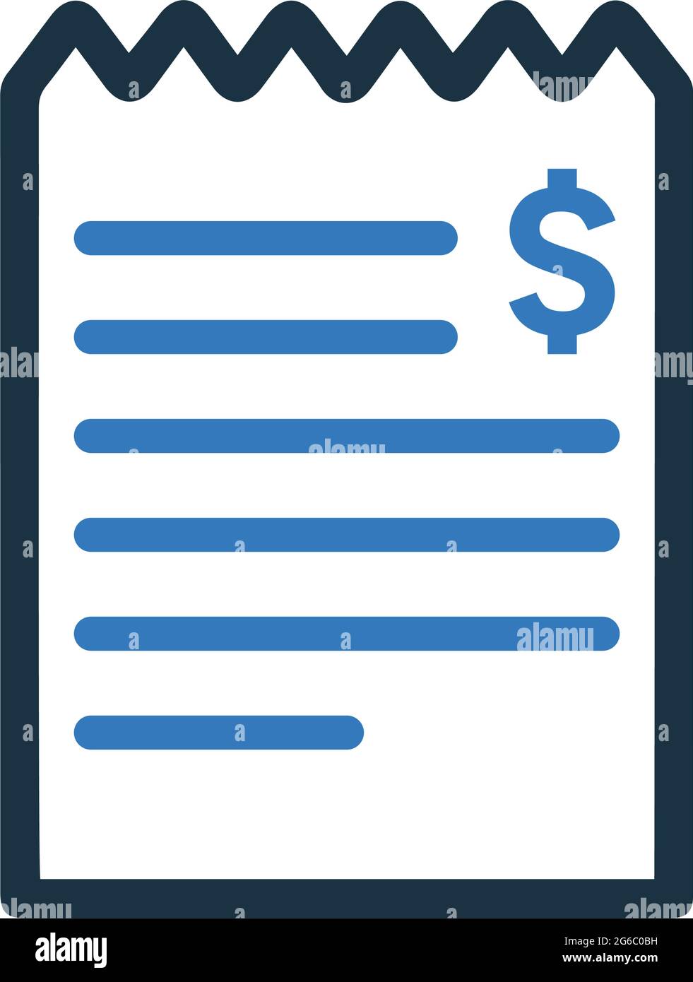 bill invoice receipt icon vector eps file perfect use for print media web stock images commercial use or any kind of design project stock vector image art alamy