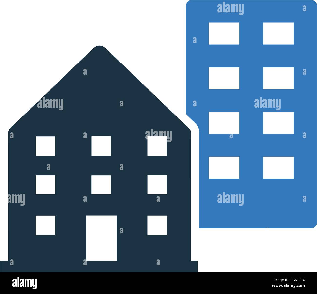 Town, city, buildings icon - Simple editable vector EPS file Stock ...