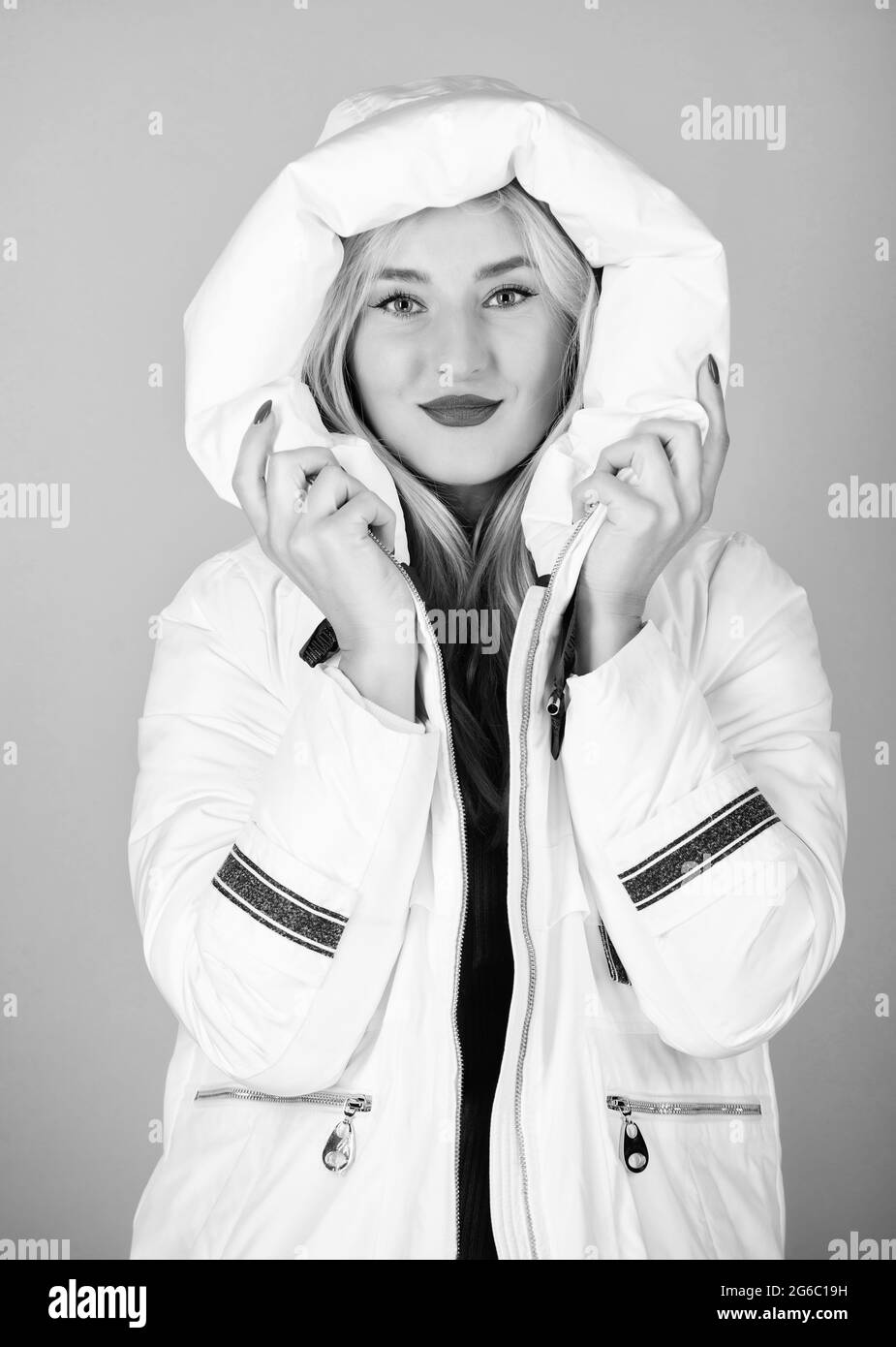 Fancy winter clothes. Not every jacket is ideal for every climate. Girl