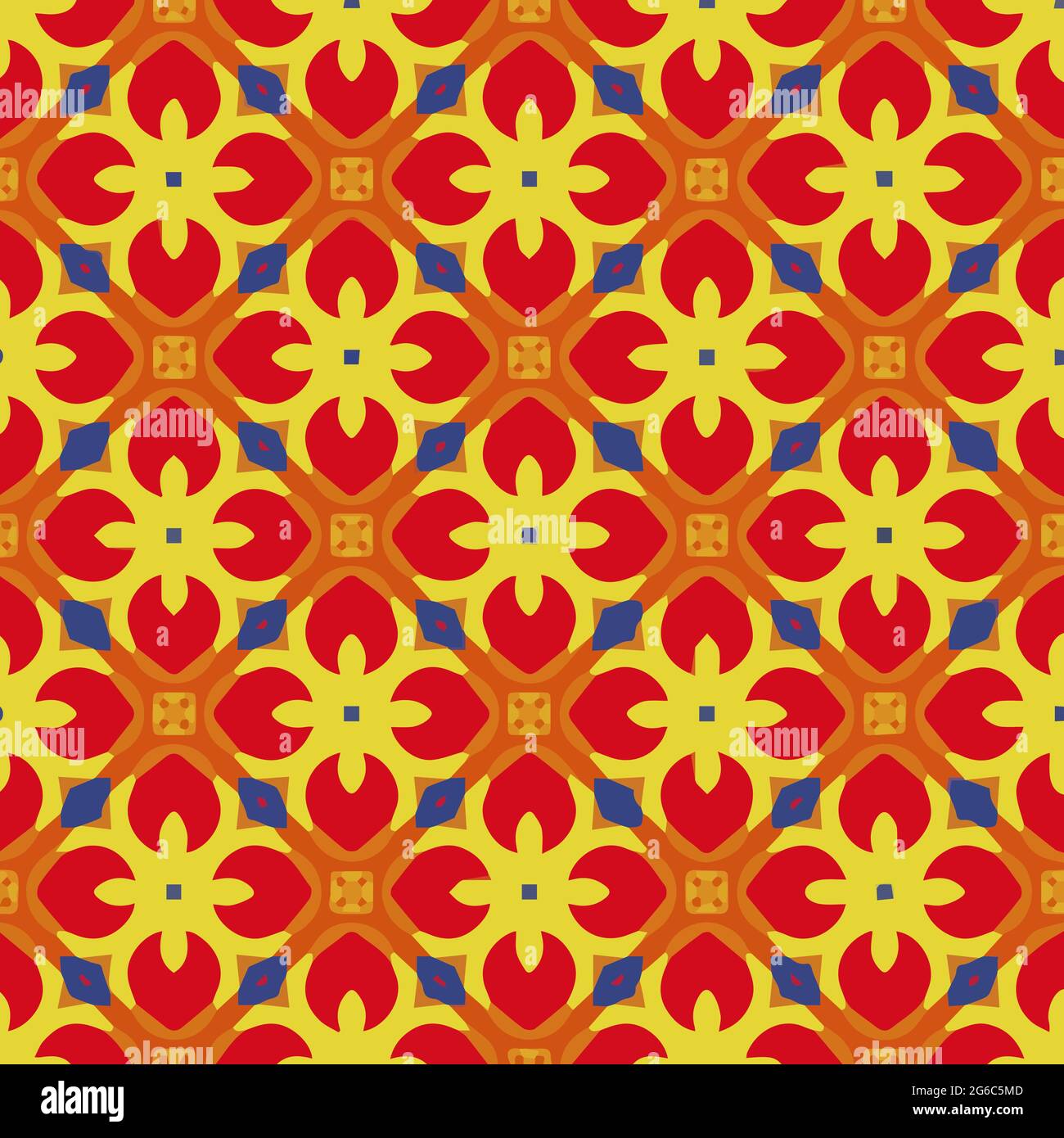 Seamless pattern with multicolored shapes Stock Vector