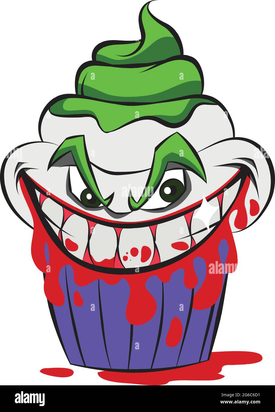 Super Villains imagined as Delicious Cupcakes for Halloween. Halloween