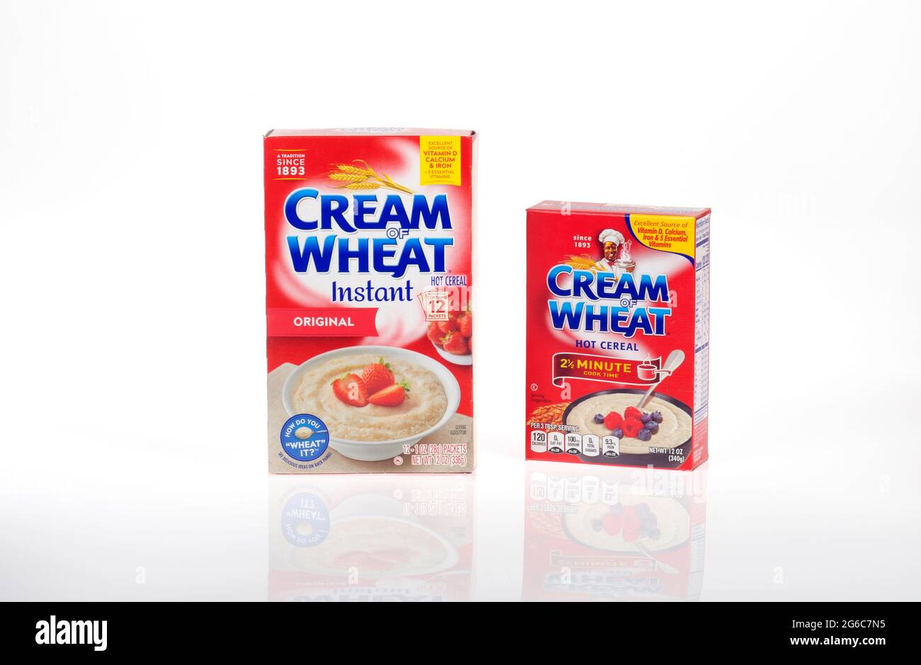 Cream of Wheat, Original Instant Hot Cereal Packets, 12 oz Box (Pack of 3)  with By The Cup Cereal Bowl