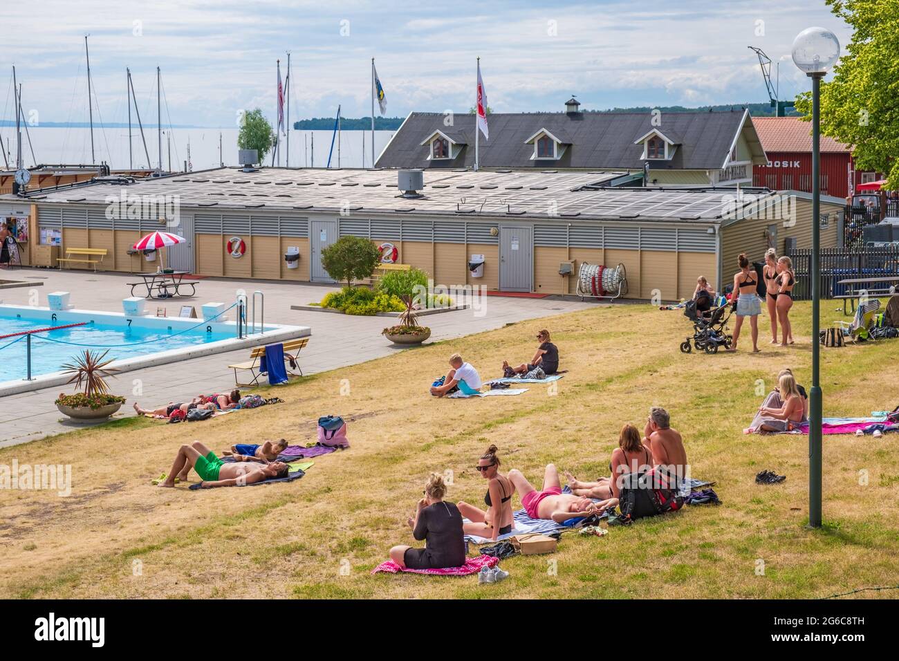 Family bathing sweden hi-res stock photography and images - Alamy