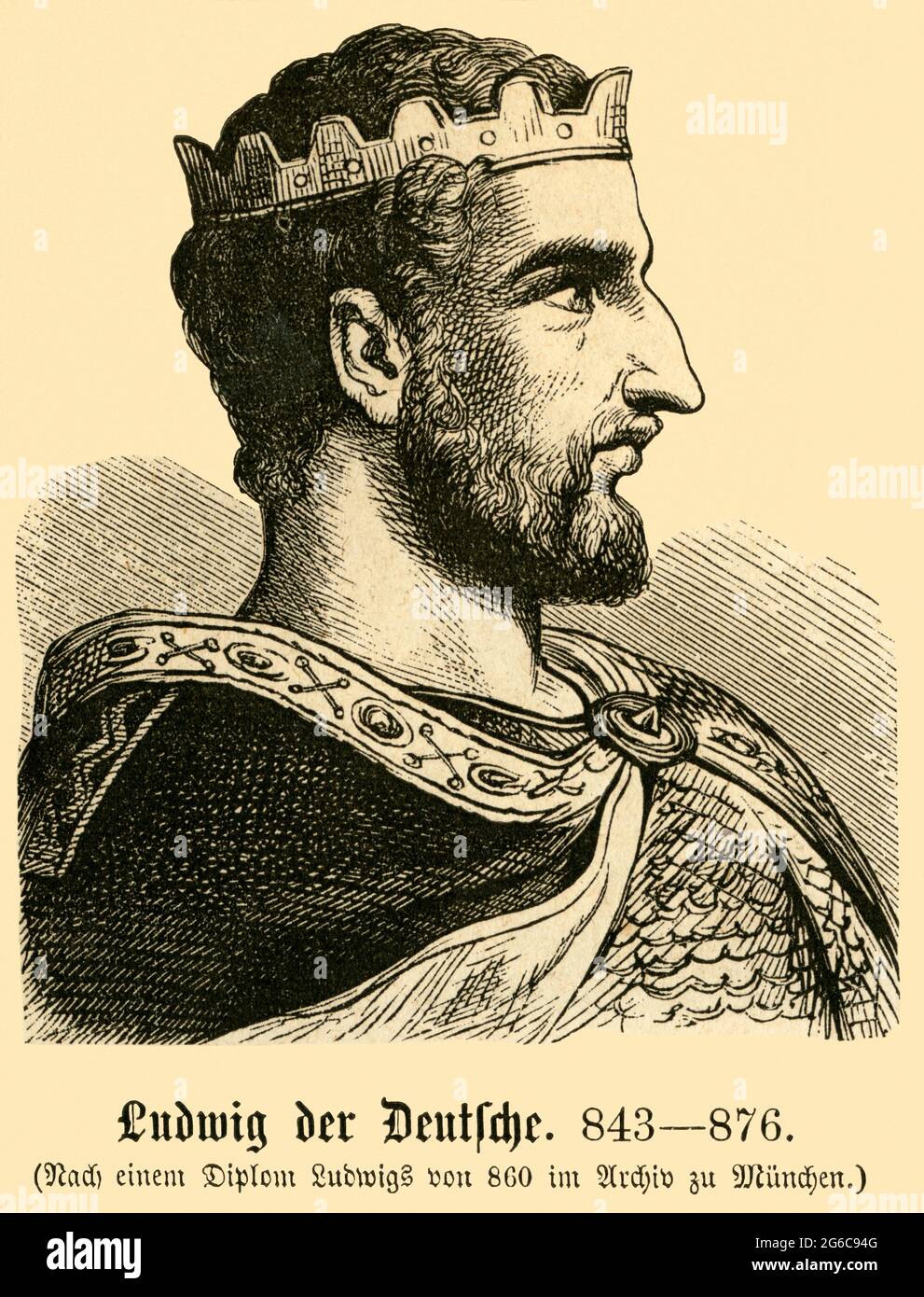 Louis the german francia hi-res stock photography and images - Alamy