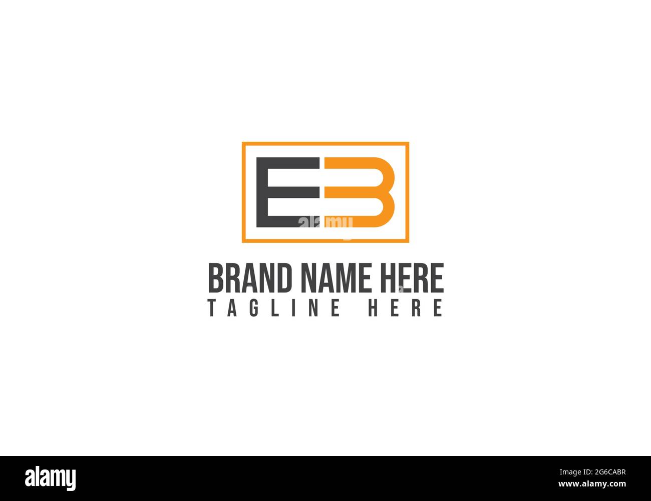 EB letter logo design and vector template design Stock Vector