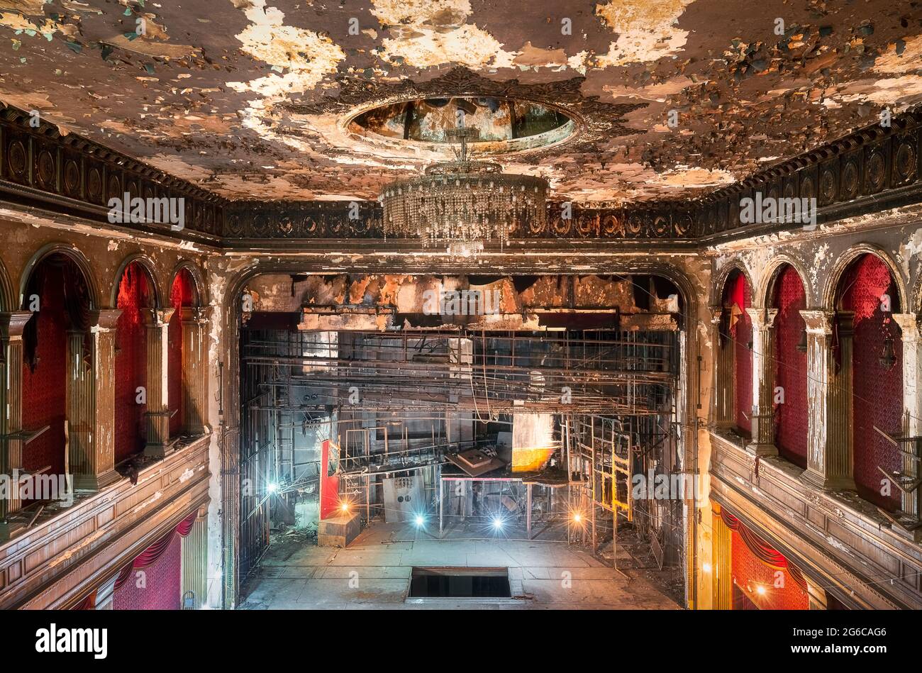 Interior of the The Piccadilly Theatre in Rue Hamra, Beirut, Lebanon