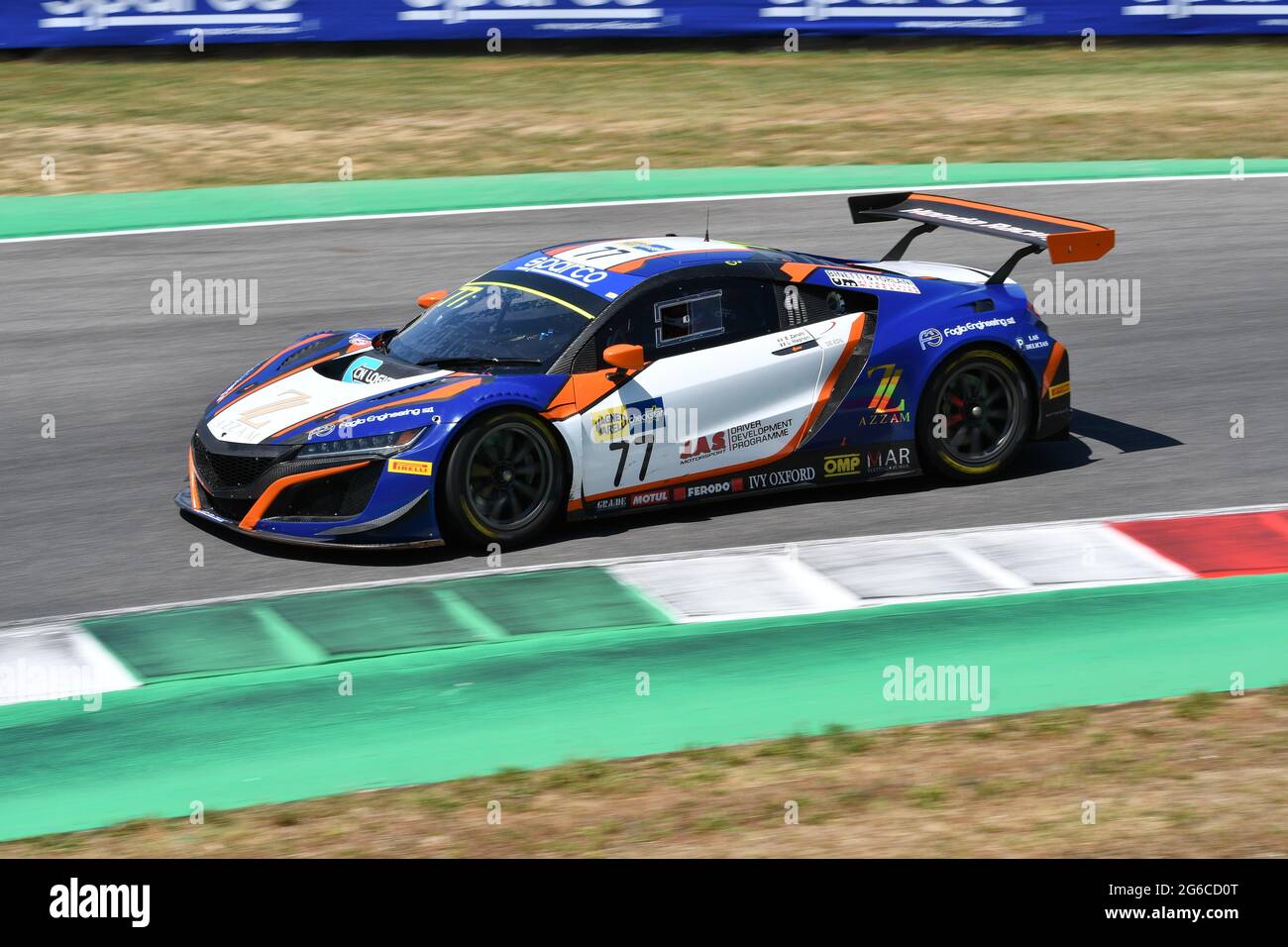 Scarperia It July 2 21 Honda Nsx Of Team Nova Race Drive By Magnoni Zanotti In Action During Qualifyng Session Of Italian Championship Gt In Stock Photo Alamy