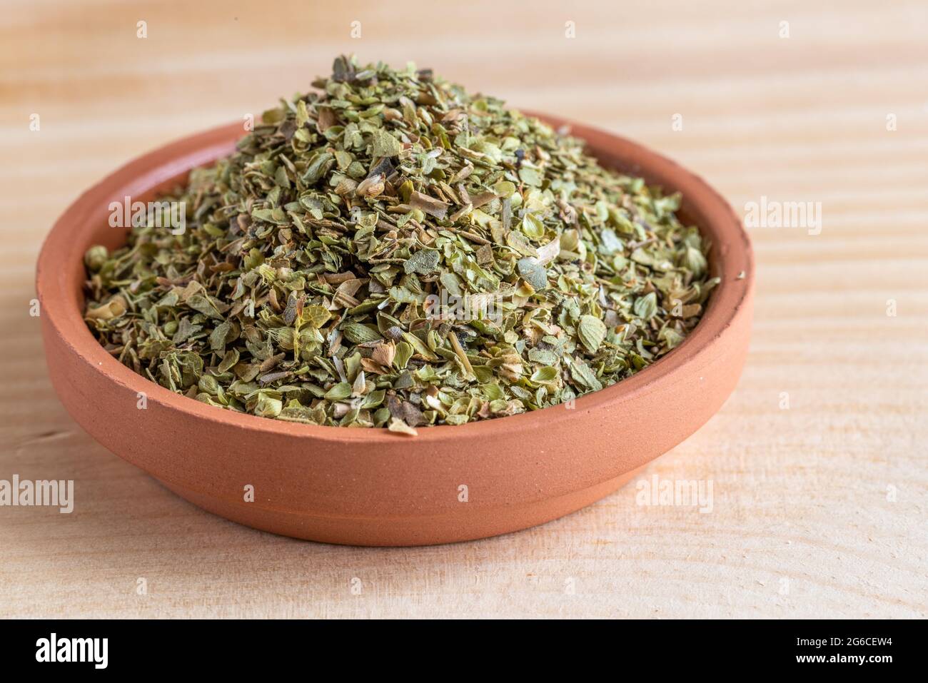 Dry ground oregano leaves food ingredient Stock Photo Alamy